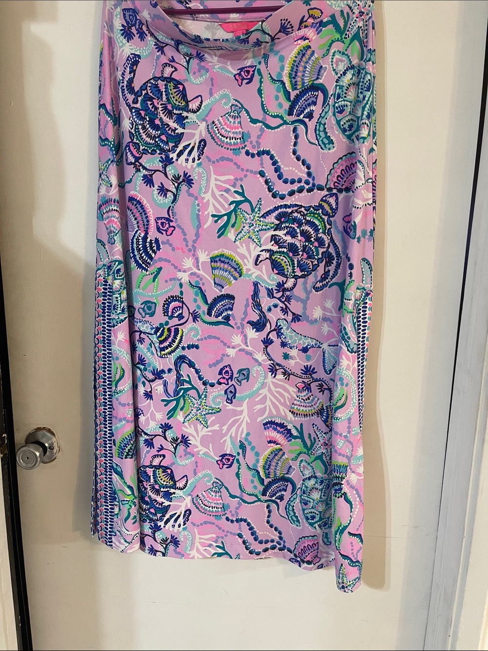 Lilly Pulitzer Lilac Seashell Print long skirt